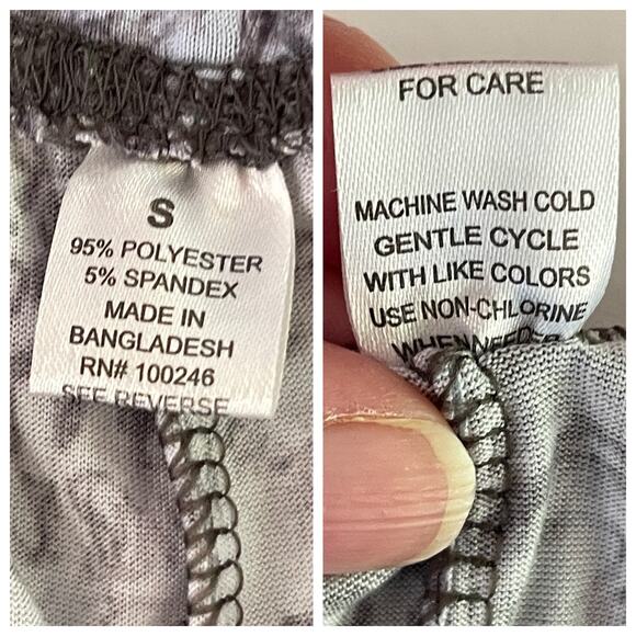 NEW PJ Lounge Pants Womens Sz S Blue Black Floral Trees House Wagon Country - Picture 6 of 7